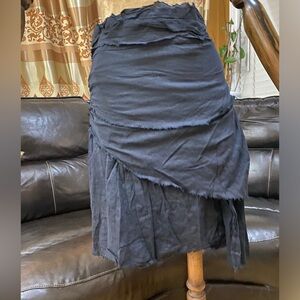 Wet seal gruntge core skirt with raw edges